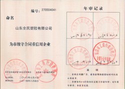 市級守合同重信用2018年審核